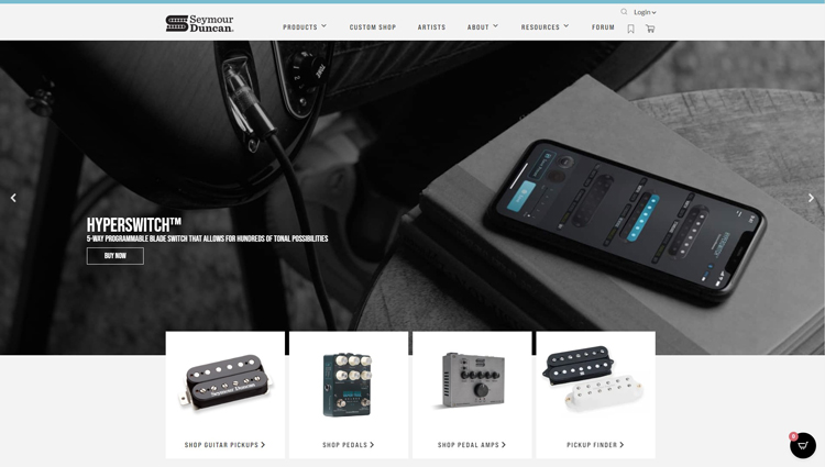 Seymour Duncan using WooCommerce