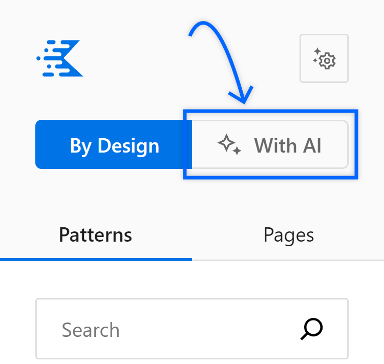 click with ai to see kadence ai powered templates