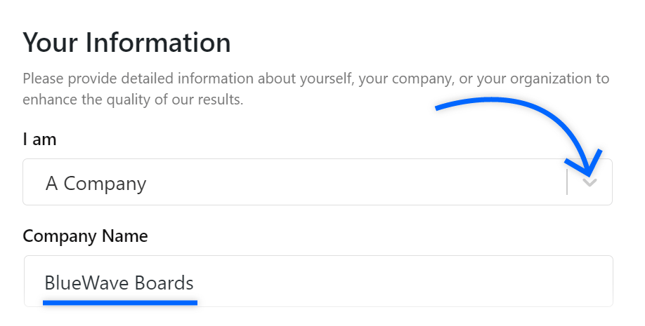 enter your company name