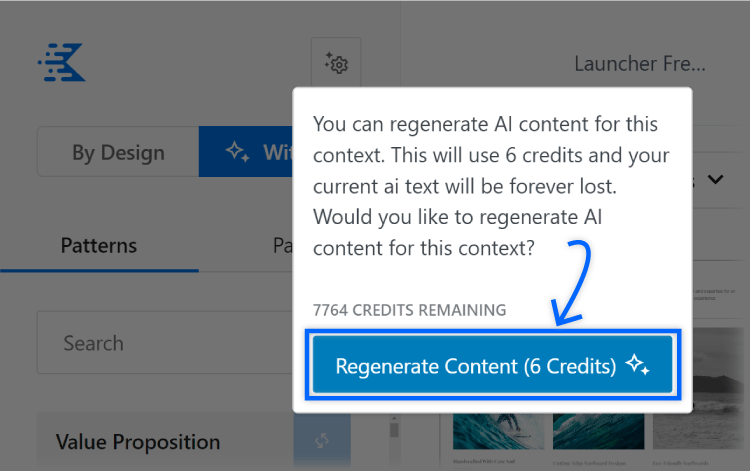 regenerate design pattern content for 6 credits