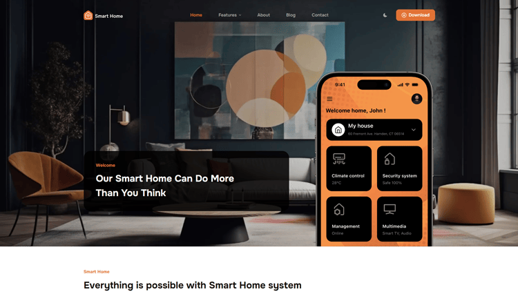 screenshot of a site built using kadence theme alternative blocksy