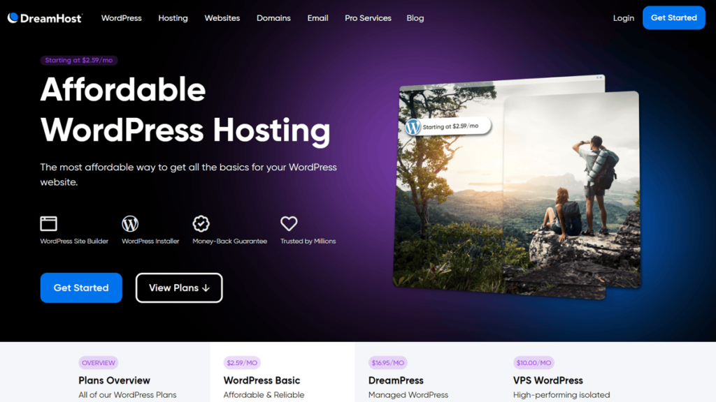affordable wordpress hosting by dreamhost