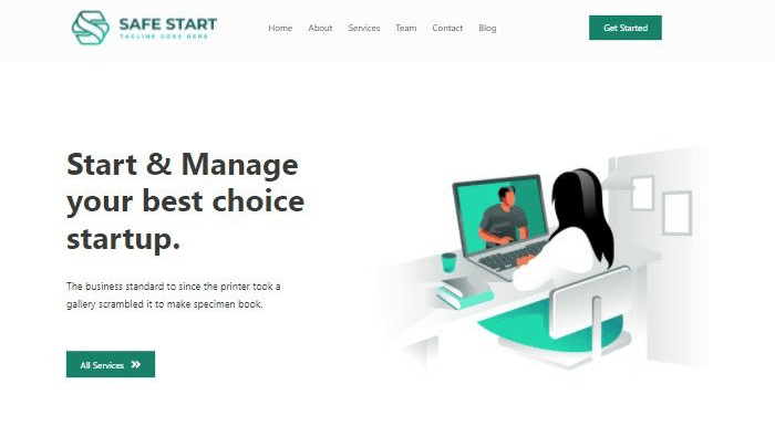 beaver builder digital agency template