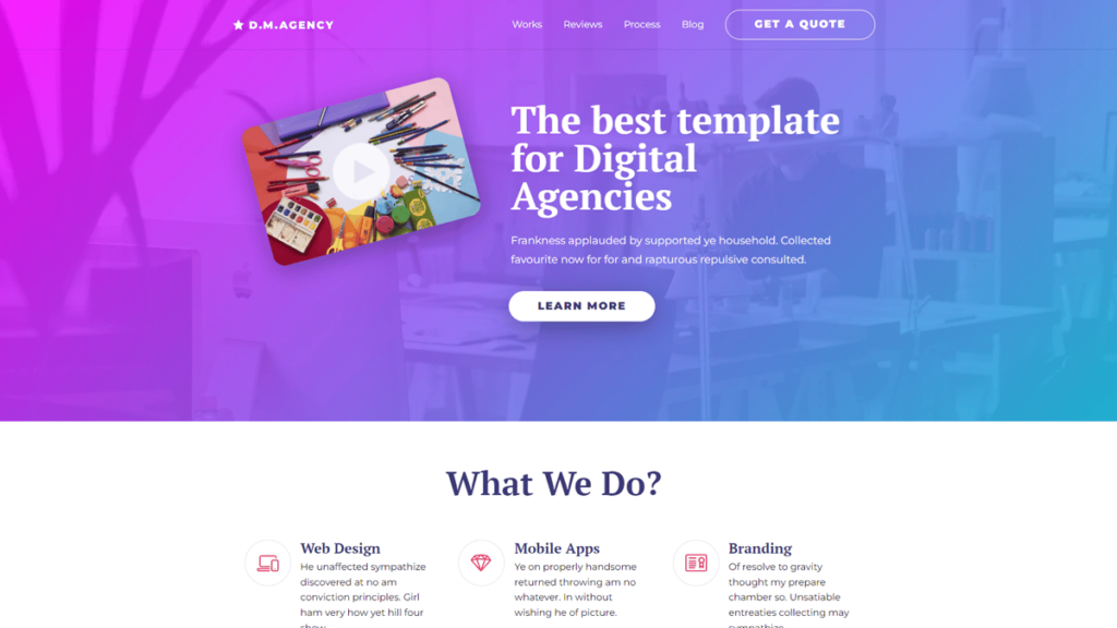 marketing agency site built with oxygen builder