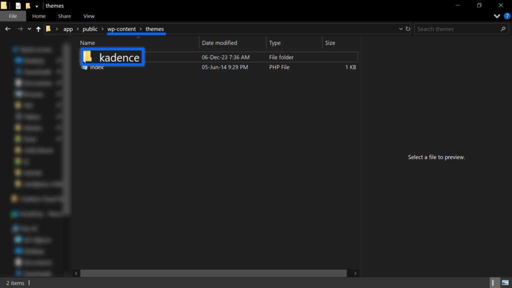 find parent theme name in wp content themes folder