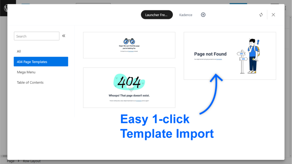 one click download templates