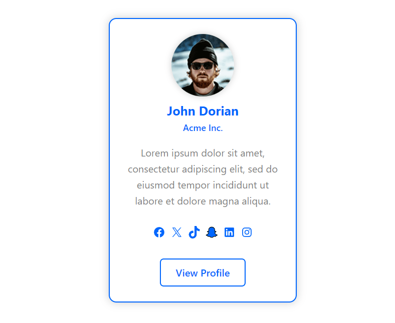 Example of custom sidebar author box design by Ecommerce Launcher.