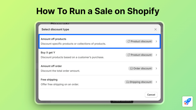 How to run a sale on Shopify