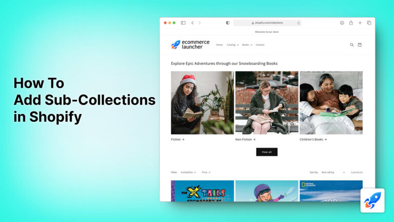 How to add Shopify sub collections featured image