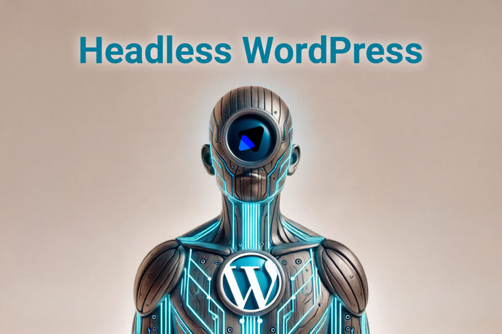 Humanoid figure with WordPress logo on chest