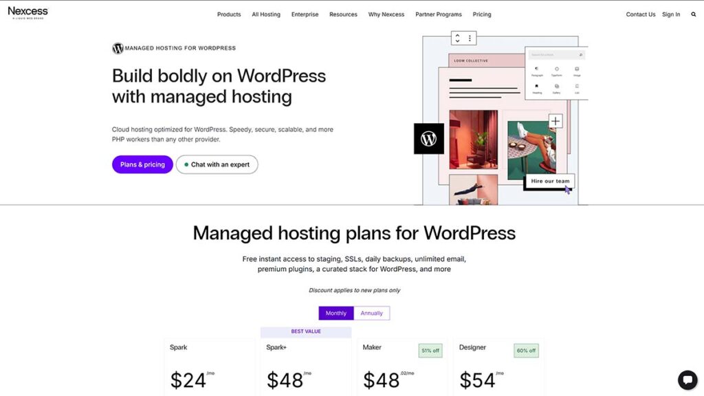 Managed WordPress hosting by Nexcess