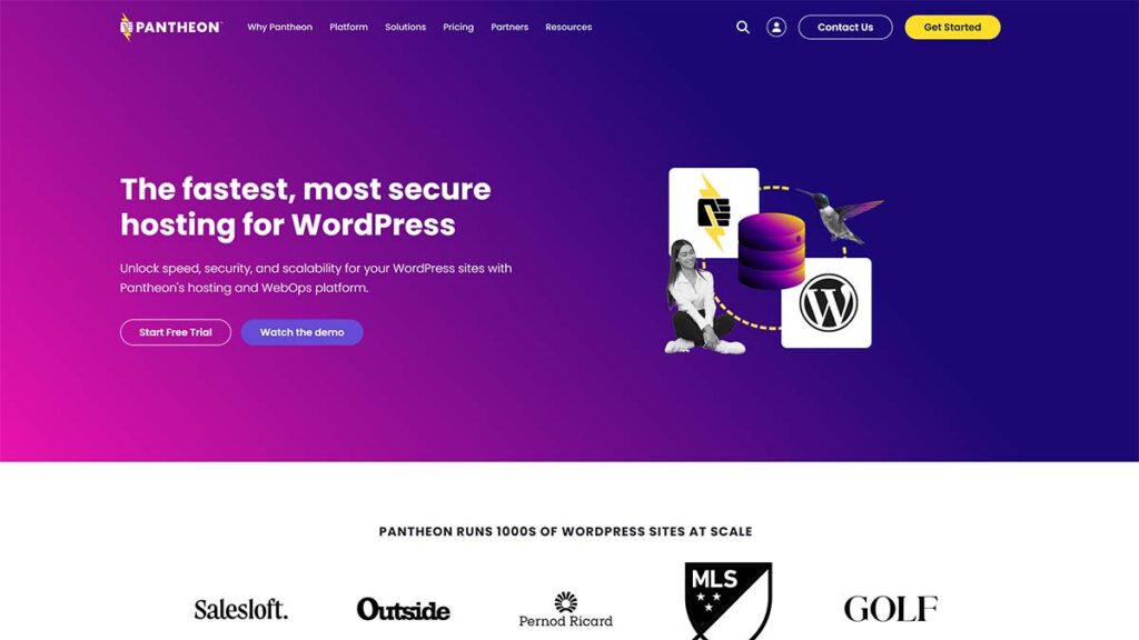 Managed WordPress hosting by Pantheon