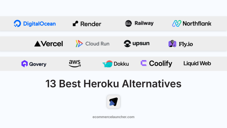 13 best heroku alternatives with logos of platforms